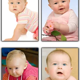 PnF White & Nude-Coloured 4 Pieces Paper Baby Posters-image-96