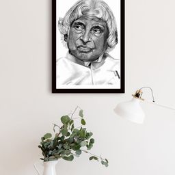 Gallery99 Grey & Black A. P. J. Abdul Kalam Textured Framed Wall Art-image-46