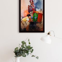 Gallery99 Green Printed Movie Projector Painting Wall Art-image-9