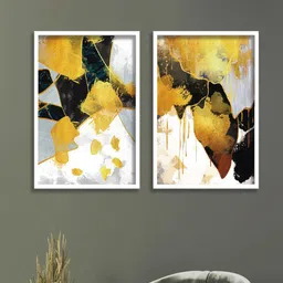 SAF White & Grey 3 Pieces Abstract Painting Wall Arts-9