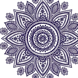 British Terminal Black & White Rangoli Floor Self Adhesive Decorative Sticker-43