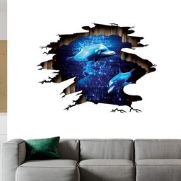 British Terminal Blue & Brown 3D Self Adhesive Wall Sticker-picture-34