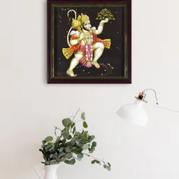 Gallery99 Black & Beige Lord Hanuman Wall Art-image-7