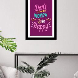 WENS Black & Pink Inspirational Quotes Laminated Framed Wall Art-image-39