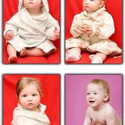 PnF Red & Purple 4 Pieces Baby Printed Wall Stickers-picture-21