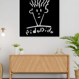 ARTROOMS Black Fido Dido Printed Metal Wall Decor-picture-16