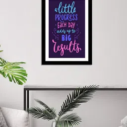 WENS Black Laminated Inspirational Quotes Printed Framed Wall Art-image-98