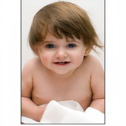 PnF White & Brown Smiling Baby Printed Paper Wall Sticker-image-41