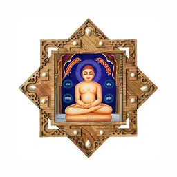 PnF Brown & Nude Wooden Religious Painting Wall Art-image-10