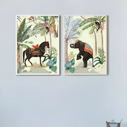 Art Street White & Green  2Pcs Other Paintings Wall Art-image-54