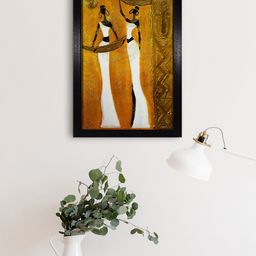 Gallery99 Brown & White Abstract Painting Wall Art-image-11