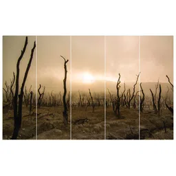 Inephos Black And Brown 1 Piece PrintedWall Art-picture-11