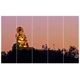 Inephos Brown & Pink 4 Piece Paper Religious Wall Art-image-88