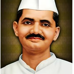 PnF Beige & white Lal Bahadur Shastri Wall Stickers-image-9