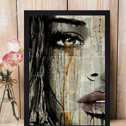 Gallery99 Off White The Face Painted Framed Wall Art-74