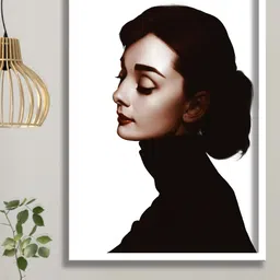 SAF White & Black Framed Modern Wall Art-image-107