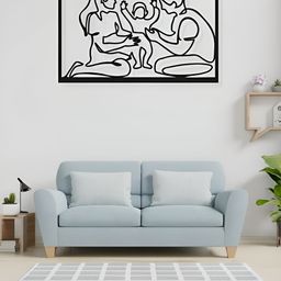 ARTROOMS Black Family Printed Metal Wall Decor-picture-4