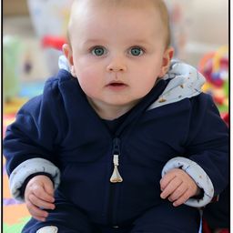 PnF Beige & Blue Baby Printed HD Poster Wall Stickers-image-68