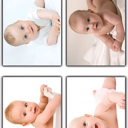PnF White & blue 4 pieces Photographs Wall Art-image-71