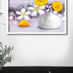 SAF Violet & White Modern Art Wall Paintings-image-68