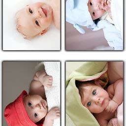 PnF White & Blue 4 Pieces Photographs Wall Art-image-66