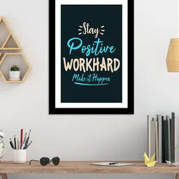 WENS Black Laminated Inspirational Quotes Wall Art-image-81