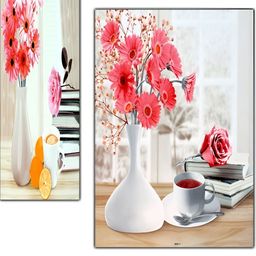 PnF White & Pink 3 Pieces Wooden Floral and Botanical Wall Art-image-51