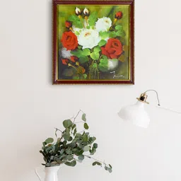 Gallery99 Green & Brown Framed Painting Wall Art-picture-37