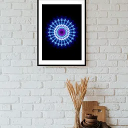 Sasimo Mandala Blue & Black Peacefullness Wall Art-image-7