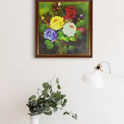 Gallery99 Green & Yellow Flowers Painting Wall Art-image-46