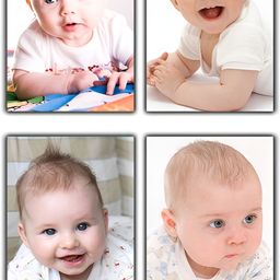PnF White & Blue 4 Pieces Photographs Wall Art-image-60