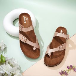 SKORA One Toe Flats with Buckles-11