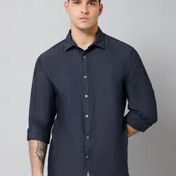 Cantabil Comfort Spread Collar Cotton Shirt-image-71