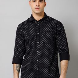 Cantabil Micro Ditsy Printed Comfort Casual Shirt-image-17