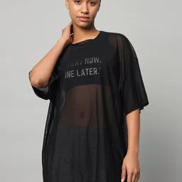 MKH Typography Drop-Shoulder Sleeves Printed Dri-FIT Relaxed Fit Sports T-shirt-36