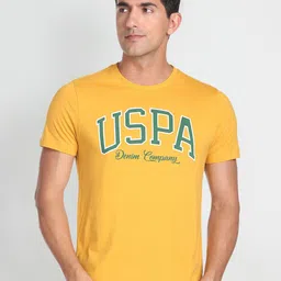 U.S. Polo Assn. Denim Co. Typography Printed Cotton Slim Fit T-Shirt-image-38