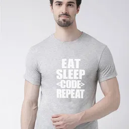 Friskers Typography Printed Slim Fit Cotton T-shirt-picture-15