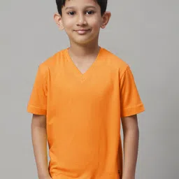 Friskers Boys V-Neck Pure Cotton Slim Fit T-shirt-picture-47