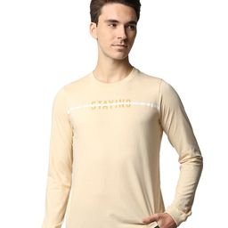 Basics Muscle Fit Dawn Crew Neck Typography Raw Edge Slim Fit Tshirt-image-28