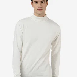 JADE BLUE Round Neck Long Sleeves Pure Cotton Pullover Sweatshirt-image-35