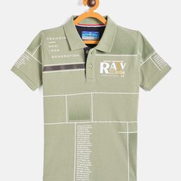 Duke Boys Geometric Printed Polo Collar Slim Fit T-shirt-image-23