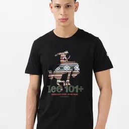 Lee Typography Printed Cotton T-shirt-image-54