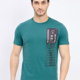 Duke Men Typography Printed Applique Slim Fit T-shirt-image-72