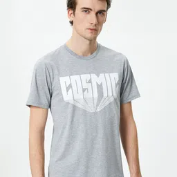 Koton Typography Printed Slim Fit T-shirt-image-37