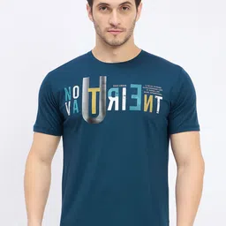 Duke Men Typography Printed Slim Fit T-shirt-image-8