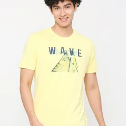 SPYKAR Typography Printed Cotton Slim Fit T-shirt-image-22