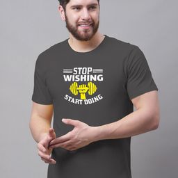 Friskers Typography Printed Cotton Slim Fit T-shirt-image-91