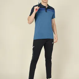 Technosport SS'24 Colourblocked Polo Collar Short Sleeves Double Cool Slim Fit T-shirt-image-11