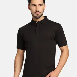 Blackberrys Mandarin Collar Cotton Slim Fit T-shirt-28