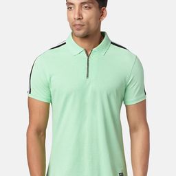 People Men Polo Collar Pure Cotton T-shirt-image-61